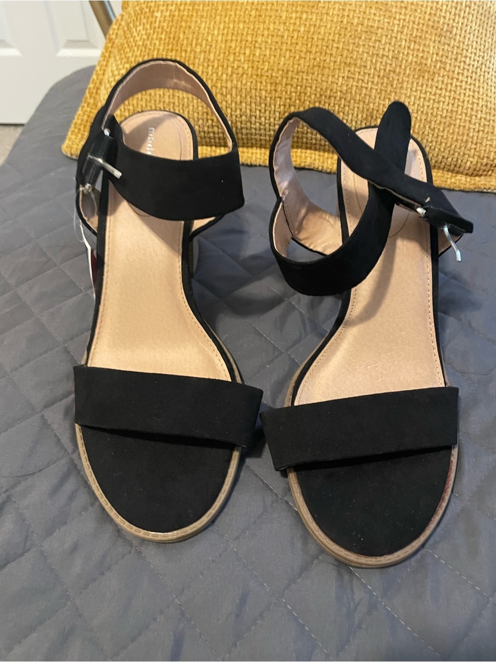 Madden Girl Classic Black Ankle-Strap Women's Sandals